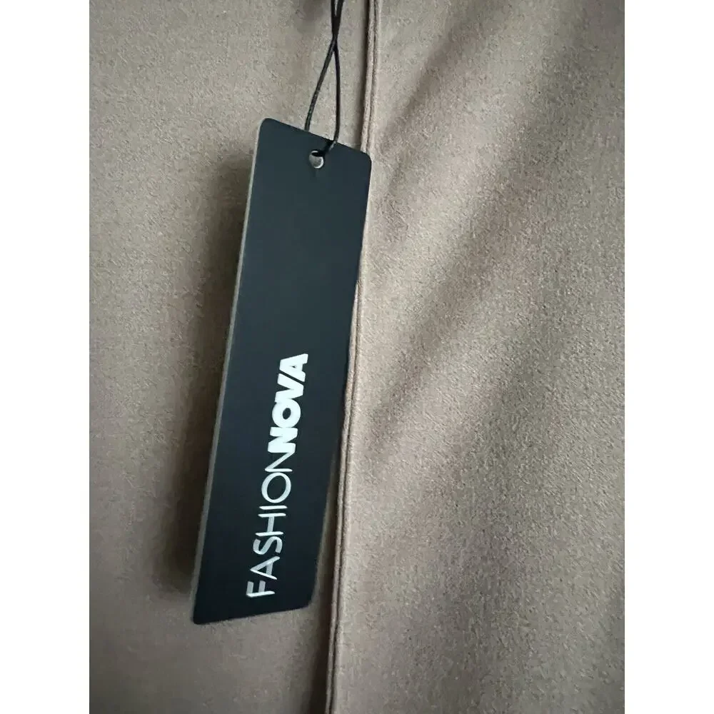 Fashion Nova victoria high waisted dress pants taupe Size XL NEW WOMENS - Picture 5 of 8